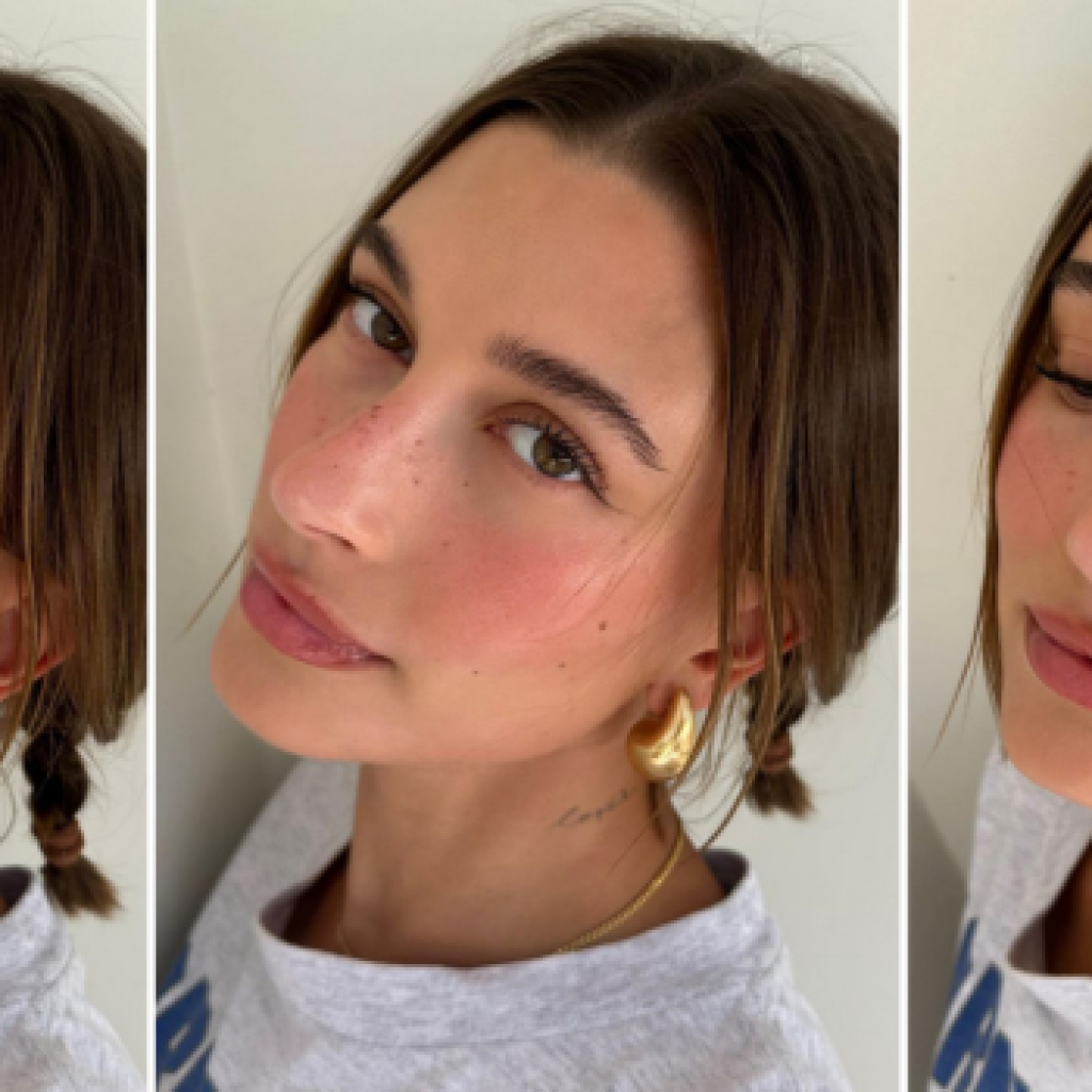 Hailey Bieber berikan tutorial strawberry make up. FOTO: Instagram.com/haileybieber