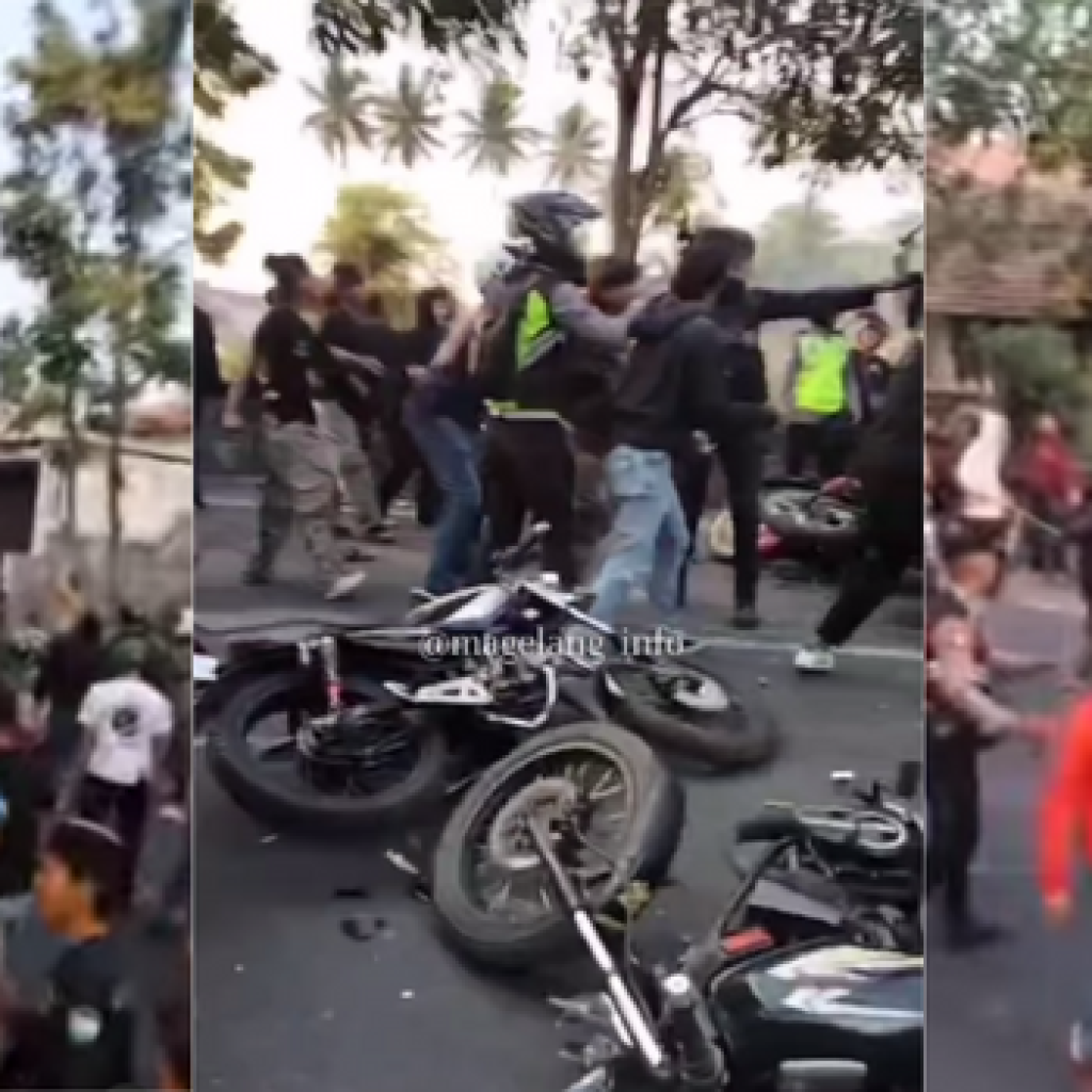 Kronologi bentrokan yang terjadi di Muntilan antara GPK dan PDIP. FOTO: Instagram.com/