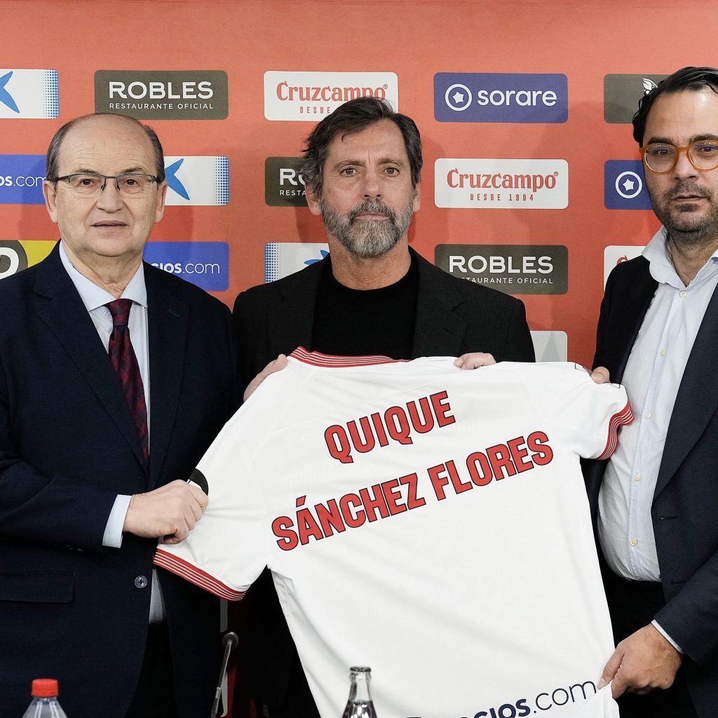 Pecat Diego Alonso, Sevilla tunjuk Quique Sanchez Flores sebagai pelatih baru. Foto: x.com/SevillaFC