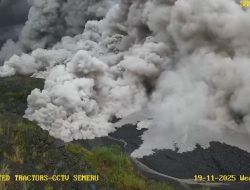 Jalur Malang–Lumajang Ditutup Sementara Usai Erupsi Gunung Semeru, Awan Panas Meluncur 5,5 Km