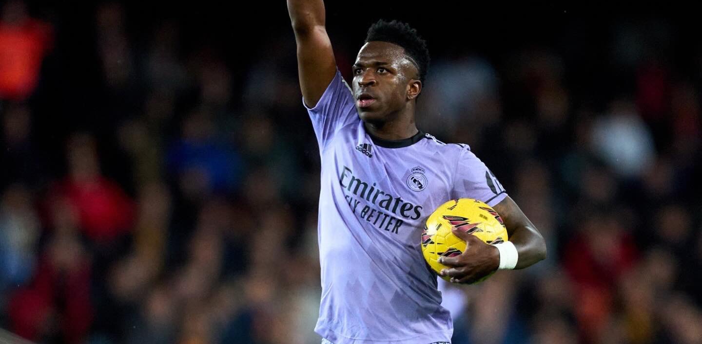 Laga Real Madrid vs Valencia berakhir seri. Foto: Foto: x.com/vinijr