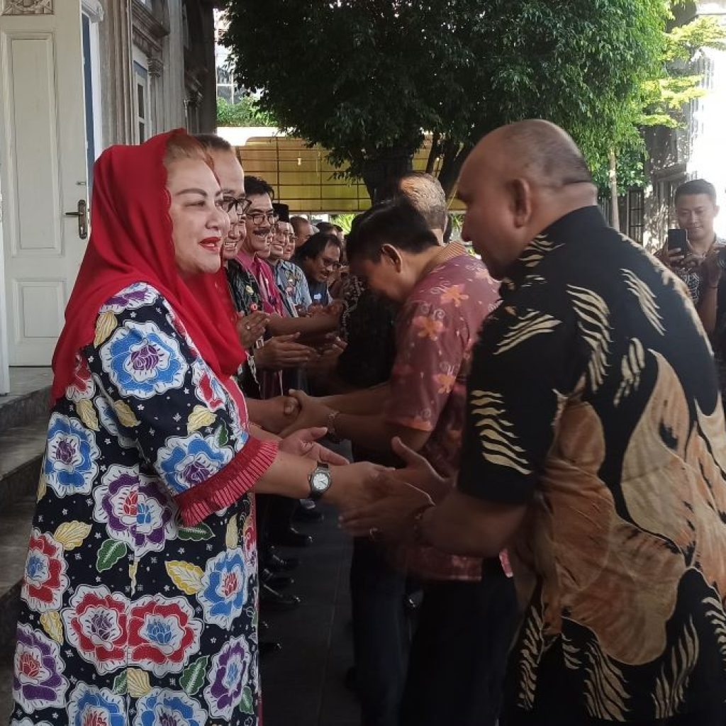 Wali Kota Semarang, Hevearita Gunaryanti Rahayu gelar halalbihalal di Balai Kota Semarang. Foto: Dok. Alan Henry