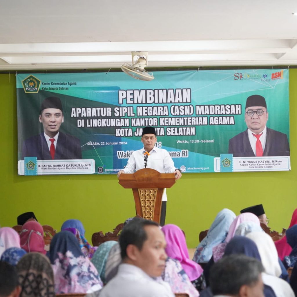 Wamenag imbau agar tak saling mencaci maki jelang Pemilu 2024. Foto: Laman Kemenag