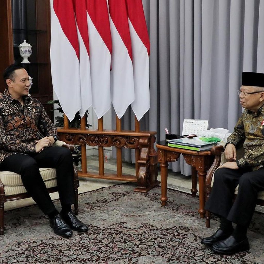 Wejangan Wapres Ma’ruf Amin ke AHY: Pengentasan Kemiskinan lewat Pekerjaan Layak dan Lanjutkan yang Sudah Baik