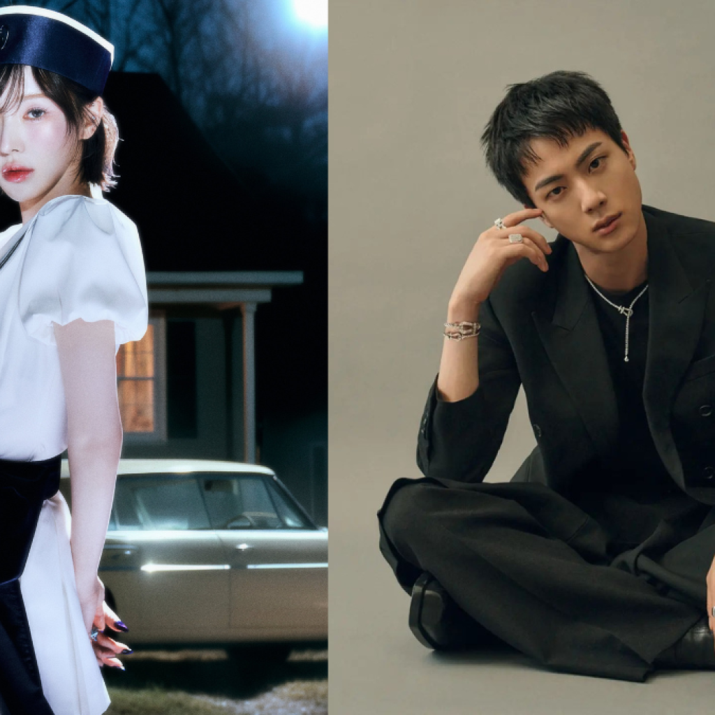 Wendy Red Velvet berpartisipasi dalam lagu di album solo Jin BTS. Foto: X @RVsmtown dan Instagram @Jin