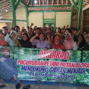 Petani Hutan Blora, Dukung Gibran Maju Cawapres di Pemilu 2024