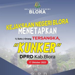Kasus Kunjungan Kerja Daerah Fiktif DPRD Blora, BS Ditetapkan Tersangka