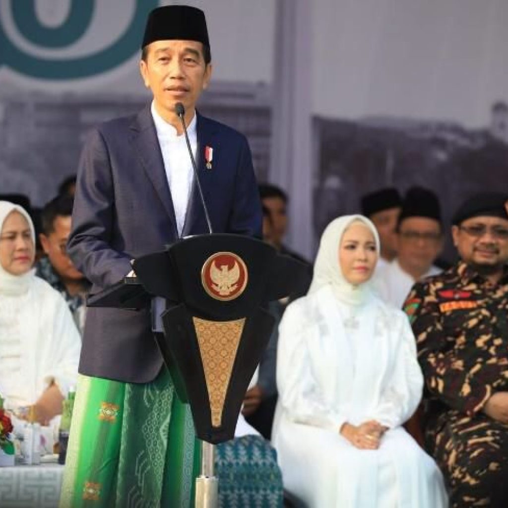 Jokowi beri pesan khusus untuk para santri di Hari Santri 2023. FOTO: Laman Kemenag