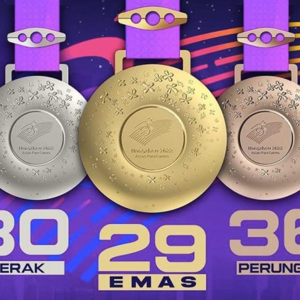 Kontingen Indonesia menutup keikutsertaannya di Asian Para Games Hangzhou 2022 dengan raihan 29 medali emas, 30 perak, dan 36 perunggu. FOTO: Humas Kemenpora RI.