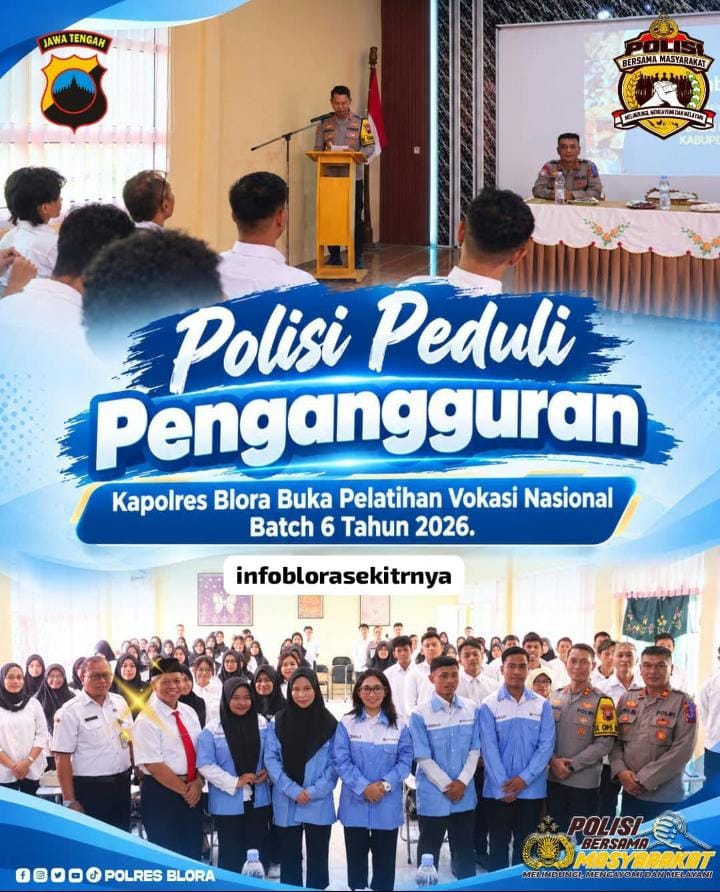 TUTURPEDIA - Polisi Peduli Pengangguran, Polres Blora Gandeng BLK Bekali 80 Anak Muda dengan Keterampilan Kerja