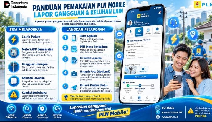 TUTURPEDIA - Listrik Padam Saat Musim Hujan? PLN Mobile Jadi Solusi, PLN Blora Imbau Warga Waspadai Pohon Tumbang
