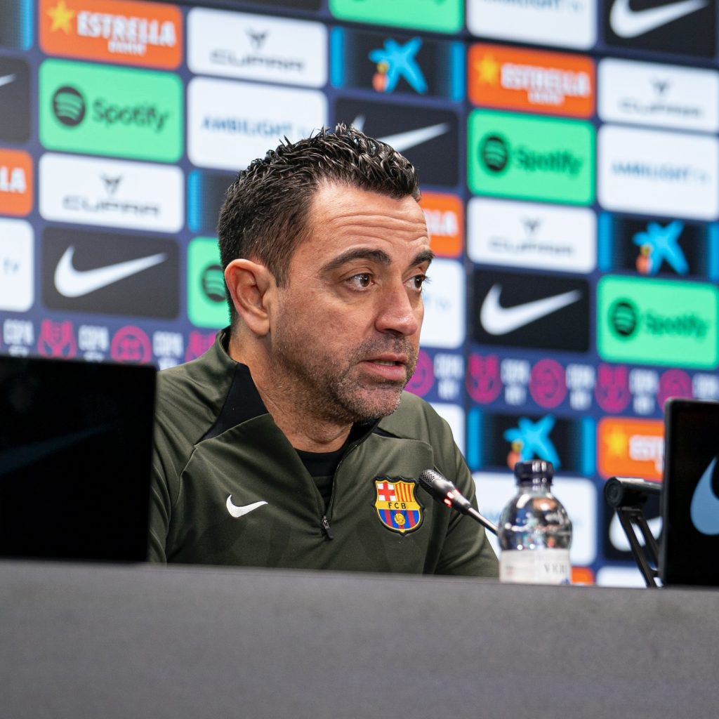 Xavi Hernandez percaya Barcelona akan membalik keadaan. Foto: x.com/fcbarcelona