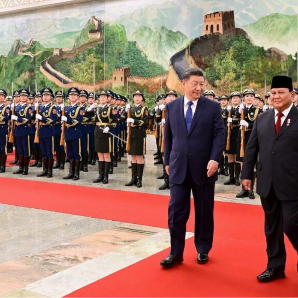 Prabowo Subianto disambut hangat oleh Xi Jinping di China. Foto: BPMI Setpres