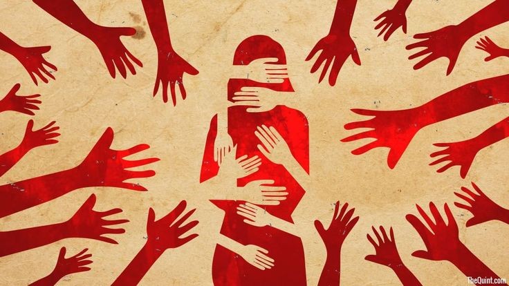 Ilustrasi pelecehan seksual. (Foto: Pinterest)