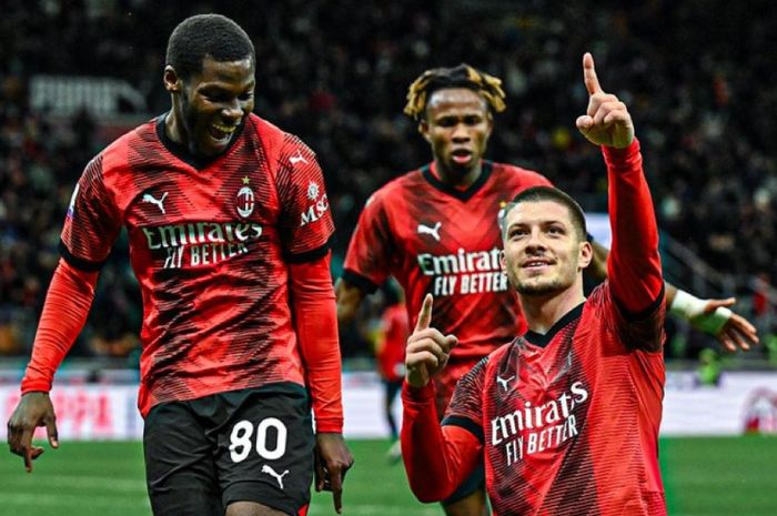 AC Milan berhasil kalahkan Frosinone. Foto: X.com/acmilan
