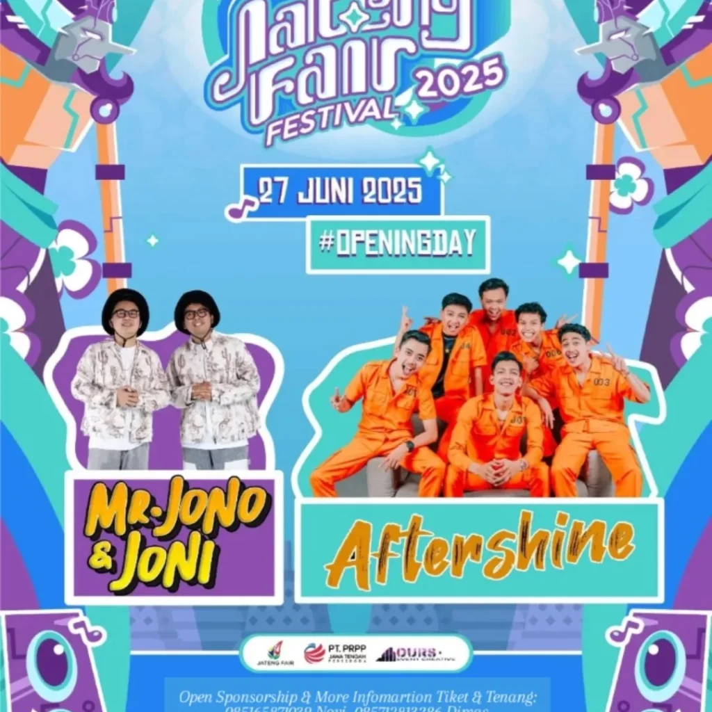 TUTURPEDIA - Aftershine & Mr Jono Joni Jadi Pembuka Semarak Jateng Fair 2025