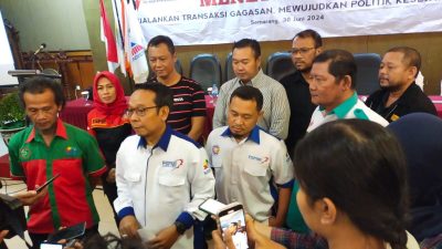 Aliansi Buruh Jawa Tengah dukung kader PDIP, Hevearita Gunaryanti Rahayu di Pilwakot Semarang 2024. Foto: Istimewa