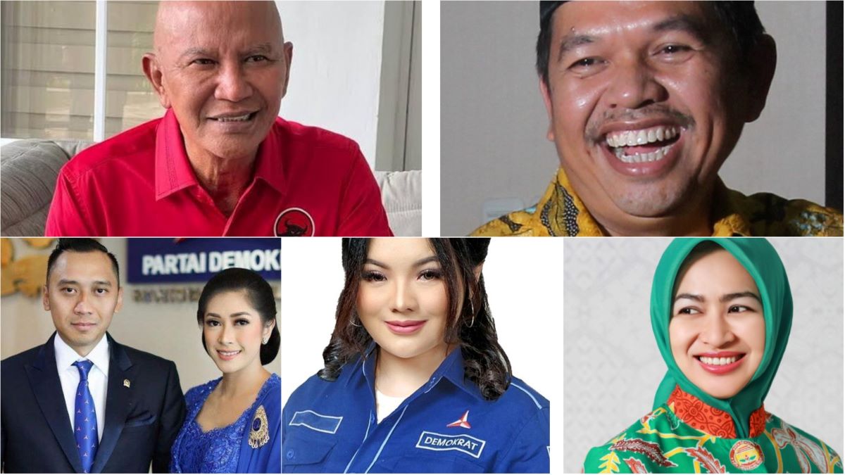 10 anggota DPR RI yang meraih suara terbanyak. Foto: Kolase Tuturpedia