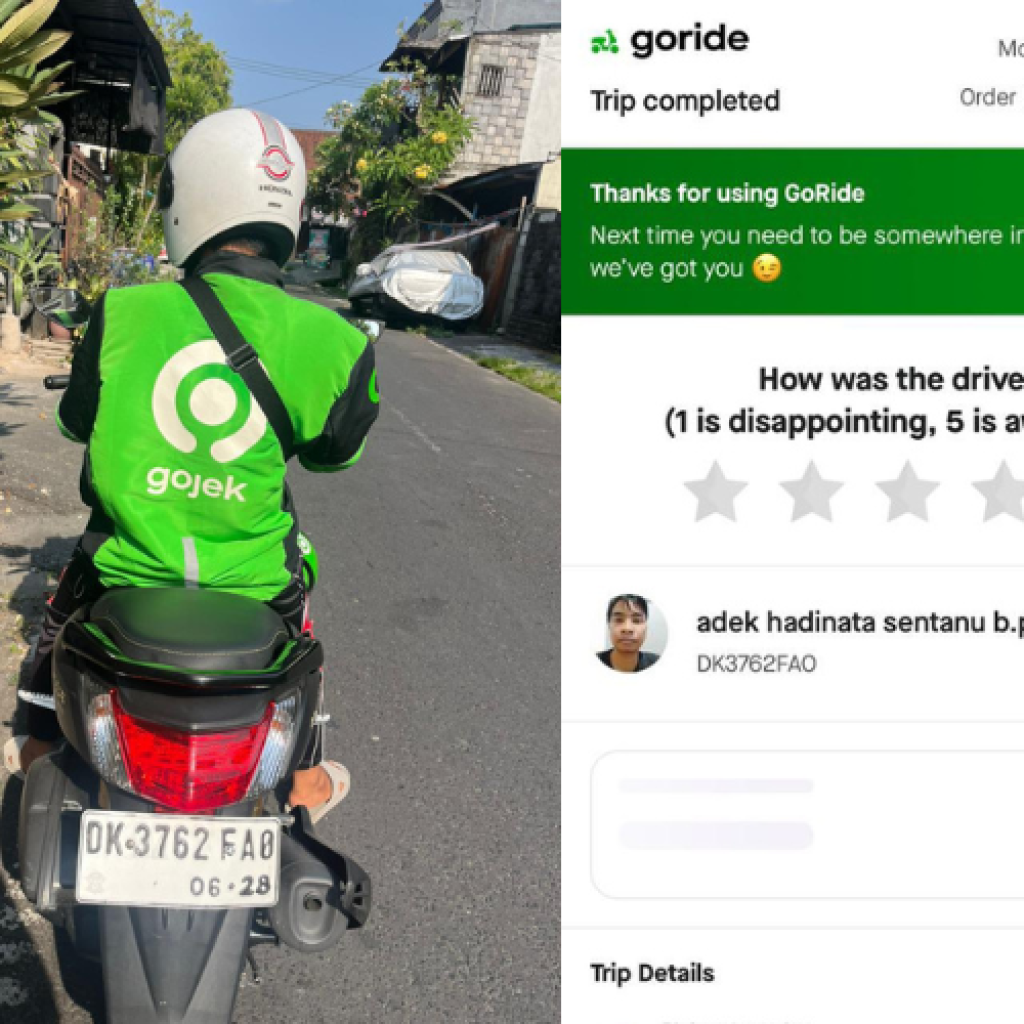 Driver Gojek di Bali tega aniaya penumpang karena tidak menggubris obrolannya. Foto: X.com/m3gumiii