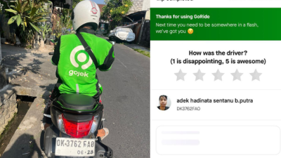 Driver Gojek di Bali tega aniaya penumpang karena tidak menggubris obrolannya. Foto: X.com/m3gumiii