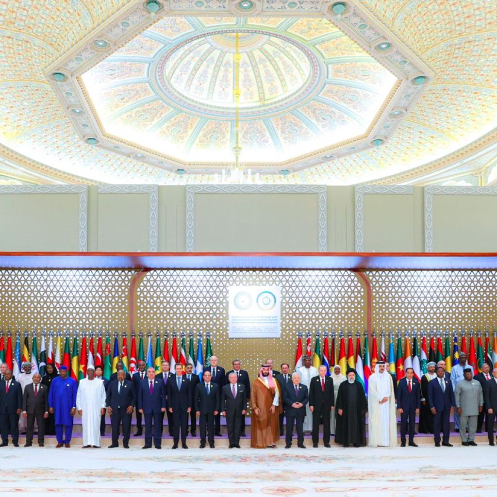 Para pemimpin dunia Islam berkumpul di Riyadh untuk membahas serangkaian kejadian di Palestina. Foto: X.com/IranObserver0