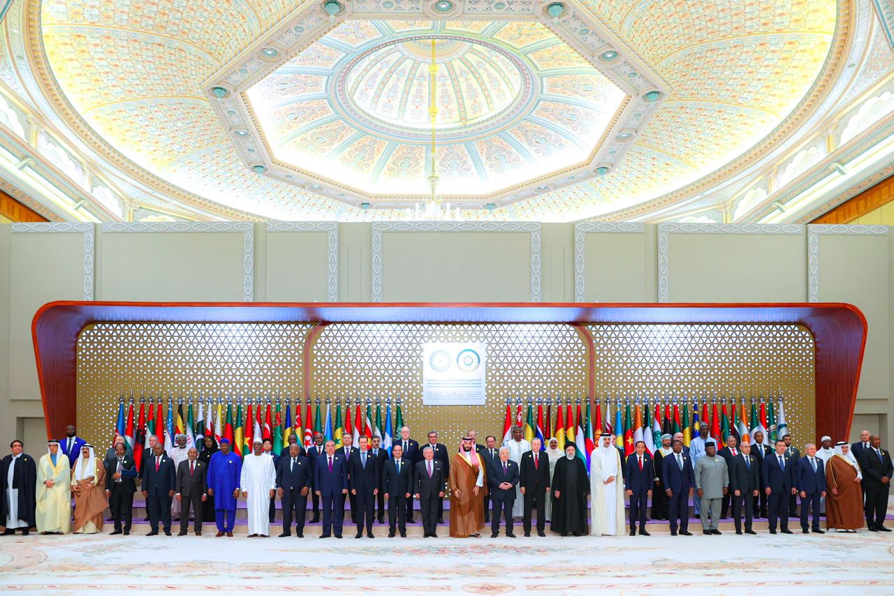 Para pemimpin dunia Islam berkumpul di Riyadh untuk membahas serangkaian kejadian di Palestina. Foto: X.com/IranObserver0