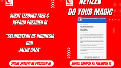 MER-C Kirim Surat Terbuka untuk Jokowi Agar Segera Menyelamatkan RS Indonesia di Gaza 