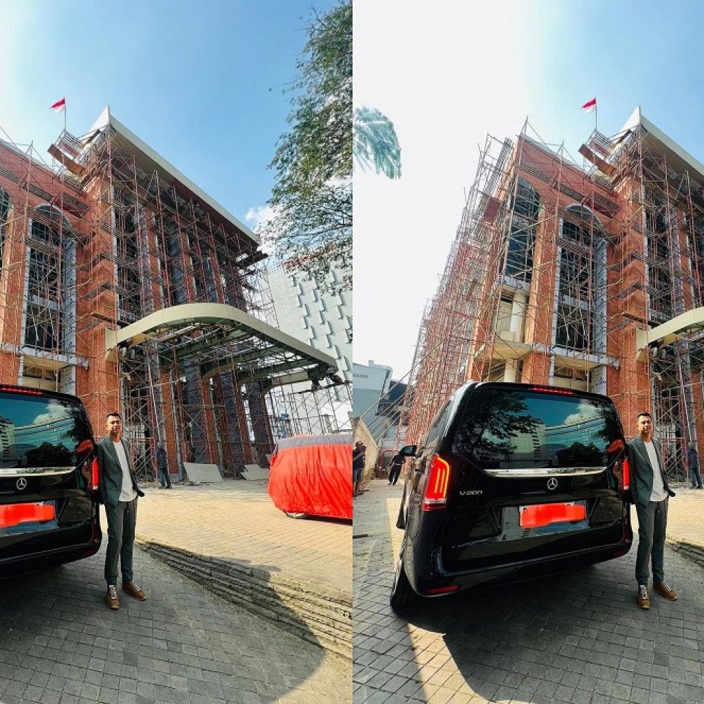 Postingan Raffi Ahmad di depan kantor baru RANS Holding. (Foto: Instagram @raffinagita1717)