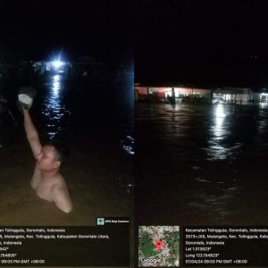 Banjir Rendam Enam Desa di Tolinggula Gorontalo Utara, Ratusan Warga Dievakuasi