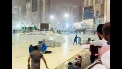 Hujan Badai di Makkah, Jamaah Umroh Terjebak di Masjidil Haram