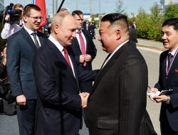 Kim Jong Un dan Vladimir Putin Akhirnya Bertemu, Pembicaraan Berfokus Pada Peluncuran Satelit Luar Angkasa