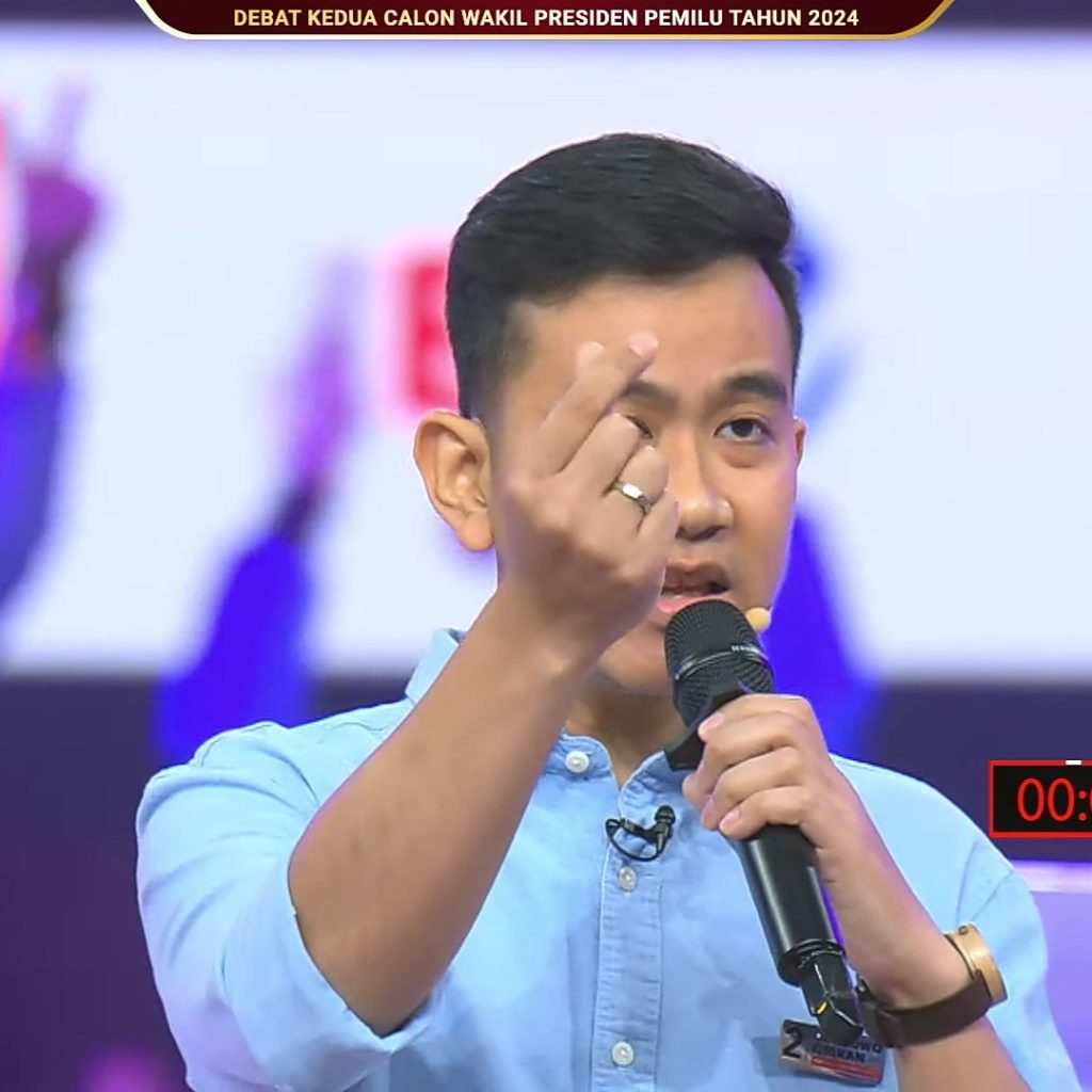 Gibran paparkan visi dan misi di debat cawapres 2024. Foto: Tangkapan Layar Youtube KPU RI