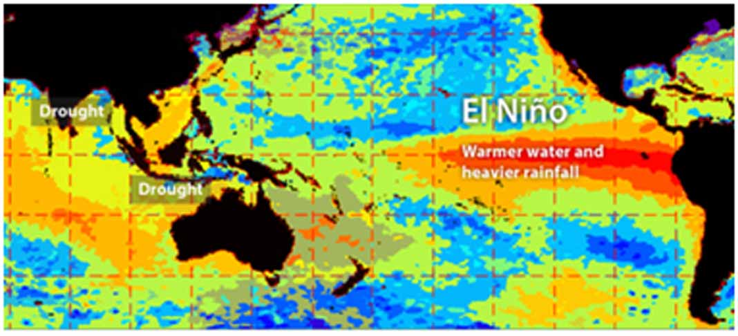 Ilustrasi Badai El-Nino di Indonesia. (Foto: BMKG-Stasiun Klimatologi NTB)