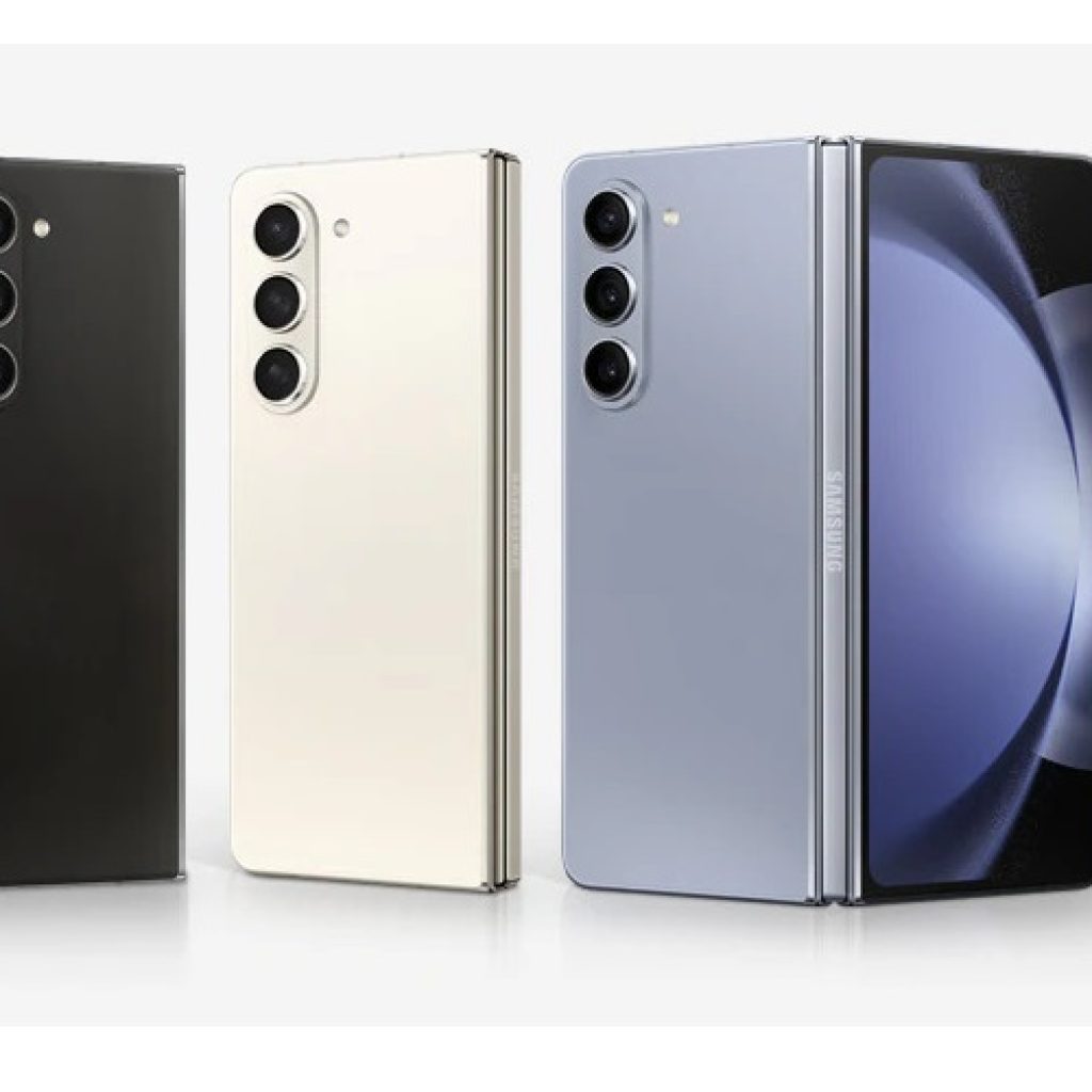 Tampilan Samsung Galaxy Z Fold5 dengan berbagai warna. (Foto: Tangkapan layar dari website Samsung)