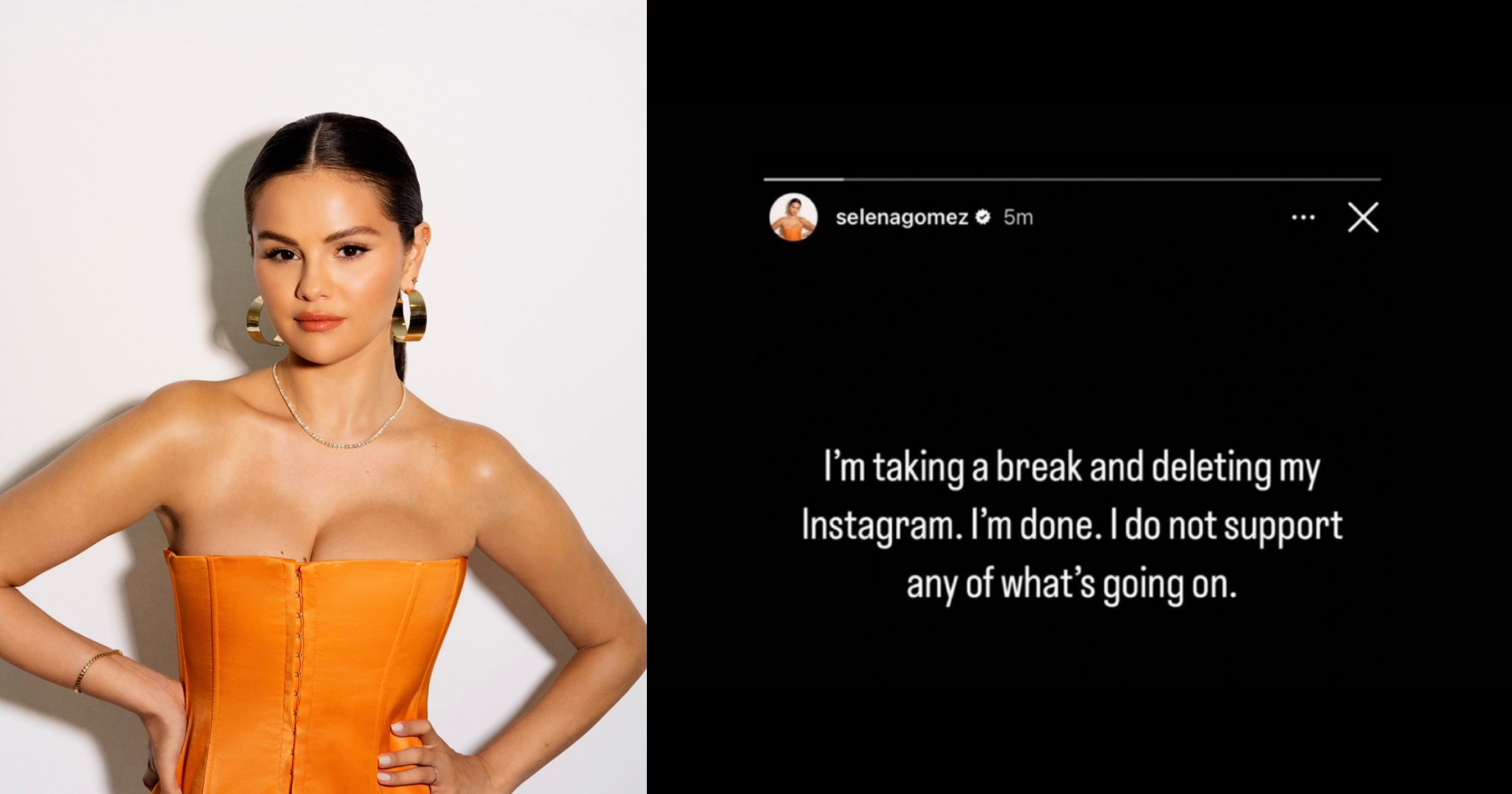 Selena Gomez putuskan hapus Instagram setelah mendapatkan kritikan dari aktivis Pro-Palestina. Foto: Instagram.com/selenagomez