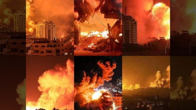 Layanan telepon dan internet di Gaza terputus, warga gunakan pengeras suara masjid untuk berkomunikasi. Foto: Instagram.com/imamomarsuleiman