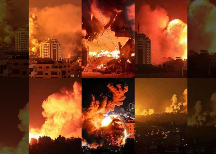 Layanan telepon dan internet di Gaza terputus, warga gunakan pengeras suara masjid untuk berkomunikasi. Foto: Instagram.com/imamomarsuleiman