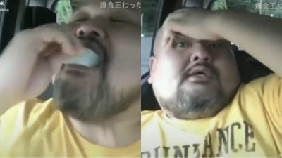 Sebuah video memperlihatkan laki-laki yang sedang mengalami brain freeze. (Foto: Tangkapan layar video akun @tanyarlfes)