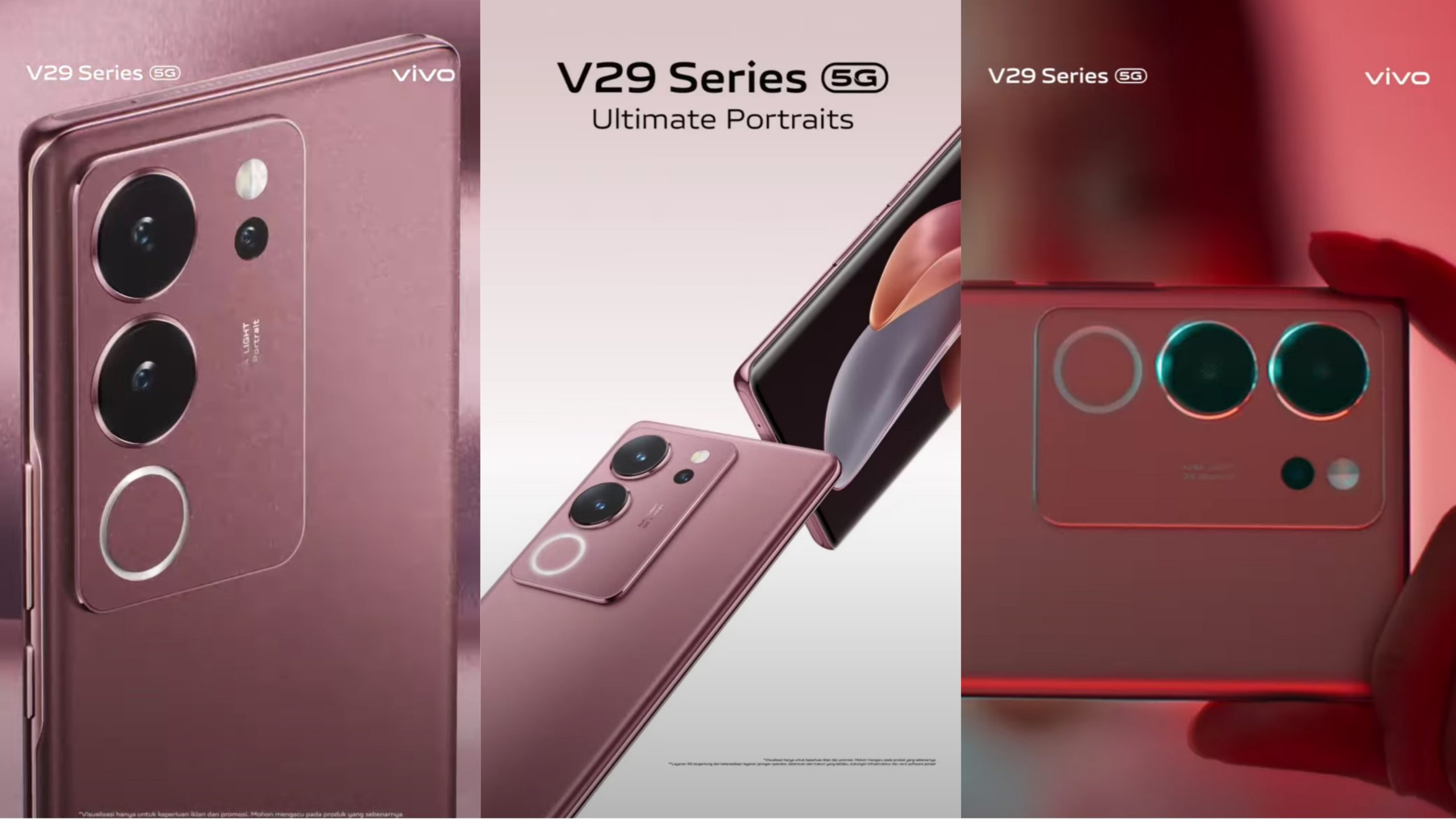 Hadir dengan kamera canggih, Vivo V29 siap diserbu bulan September 2023. Kolase Foto: Instagram Vivo Indonesia