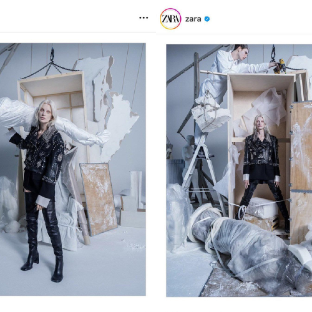 Brand Zara ramai diserang warganet usai mengunggah campaign bertema konflik Israel-Palestina. Foto: X.com/QudsNen