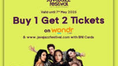 TUTURPEDIA - Promo BNI Java Jazz Festival 2025: Tiket Buy 1 Get 2, Diskon 30%, dan Cicilan 0%