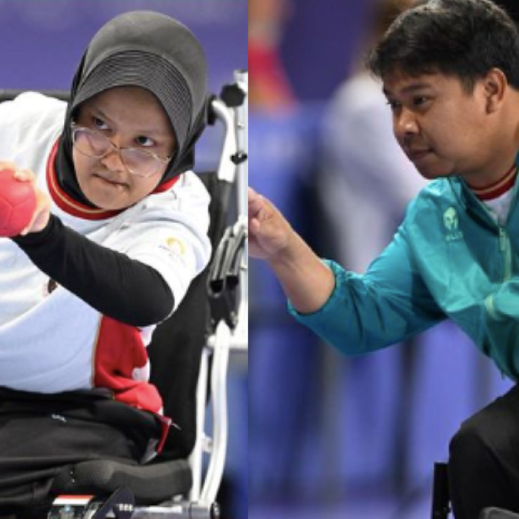 Cabor boccia Indonesia di Paralimpiade Paris 2024. Foto: instagram.com/npcindonesia