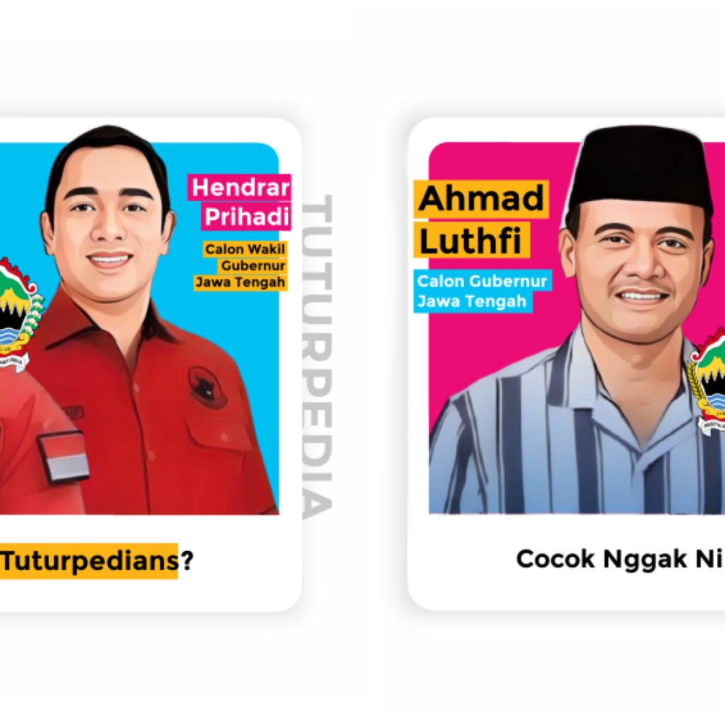 Profil dua paslon di Pilgub Jateng 2024. Foto: Ilustrasi Rizal Akbar (Tuturpedia)