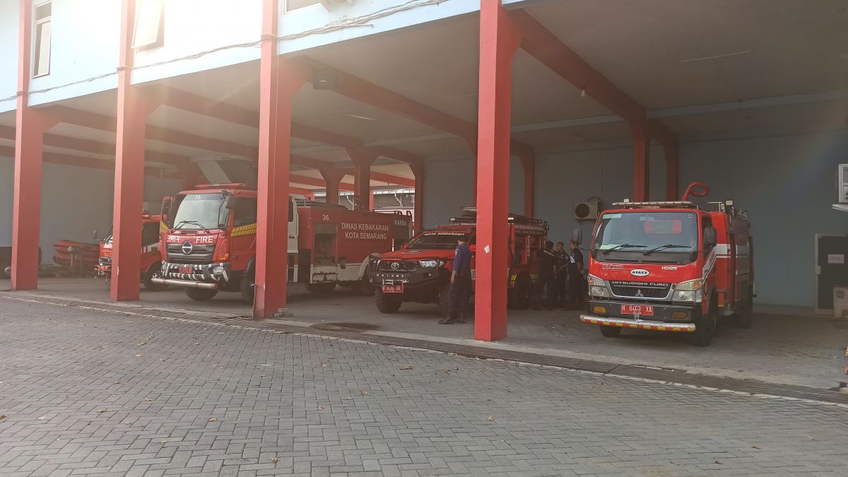Suasana Kantor Dinas Pemadam Kebakaran atau Damkar Semarang. Foto: Dok. Alan Henry