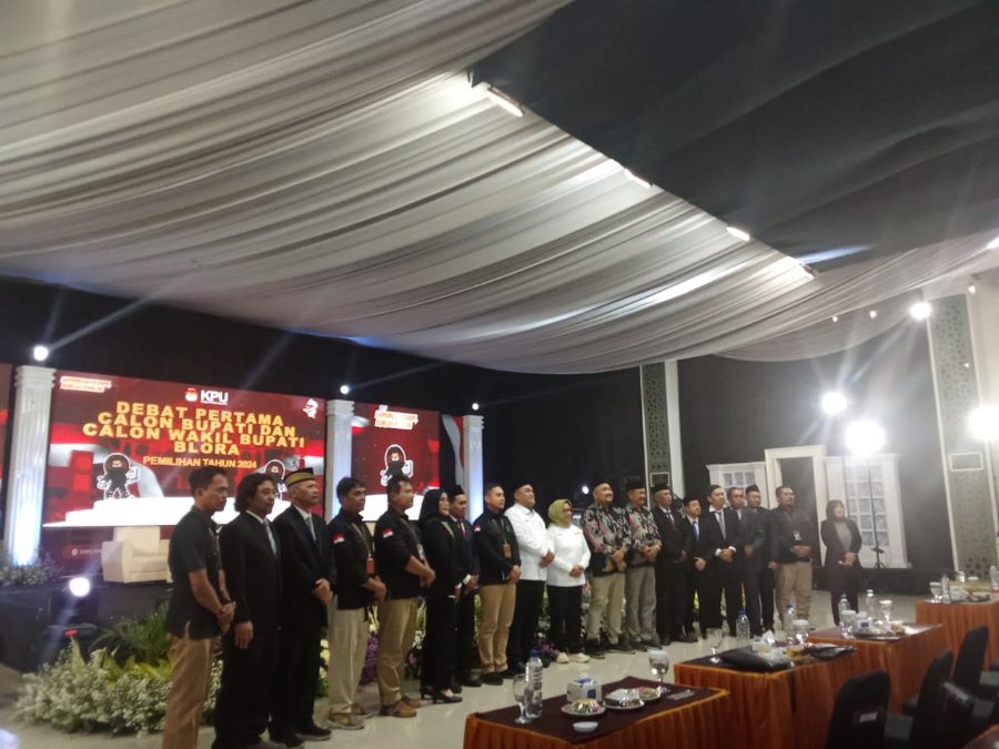 Suasana debat Pilkada Blora 2024. Foto: Dok. Lilik Yuliantoro