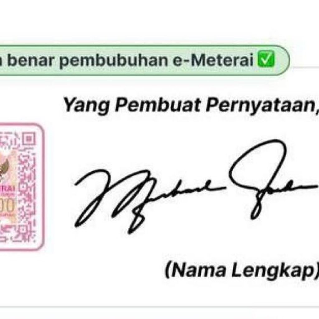 Mau Daftar CASN 2024? Berikut Cara Membubuhkan E-Meterai yang Baik dan Benar