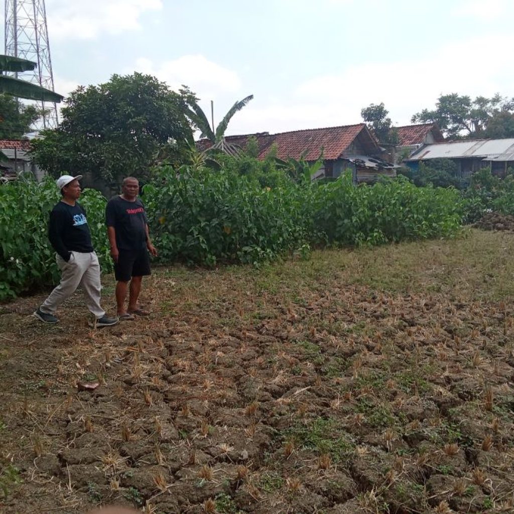 Mbah Beki bersama Kabid Bidang SDA DPUPR Blora, Surat dalam keinginan mewujudkan embung. Foto: Dok. Lilik Yuliantoro