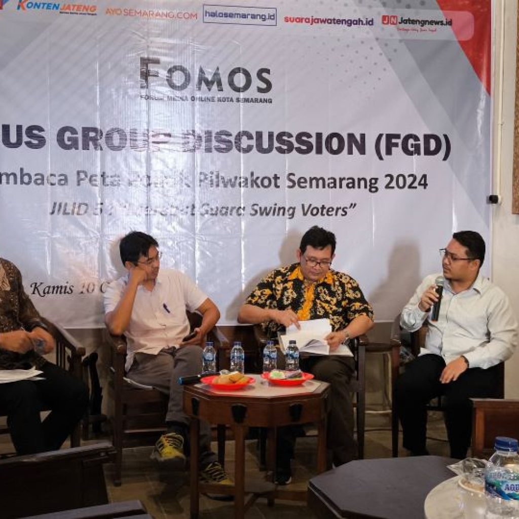 Survei Indoriset: Elektabilitas Yoyok-Joss Jauh Lebih Unggul dari Agustina-Iswar di Pilwakot Semarang 2024