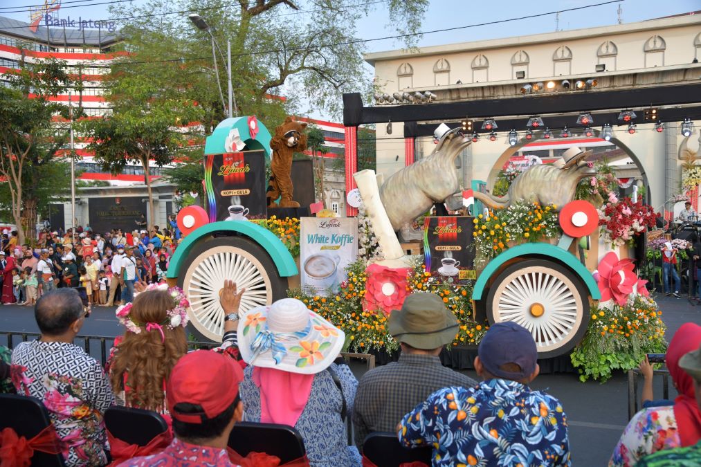 Suasana gelaran Semarang Merdeka Flower Festival. Foto: Dok. Pemkot Semarang
