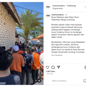 Terdengar Suara Misterius Beserta Dentuman di Sumenep Jawa Timur